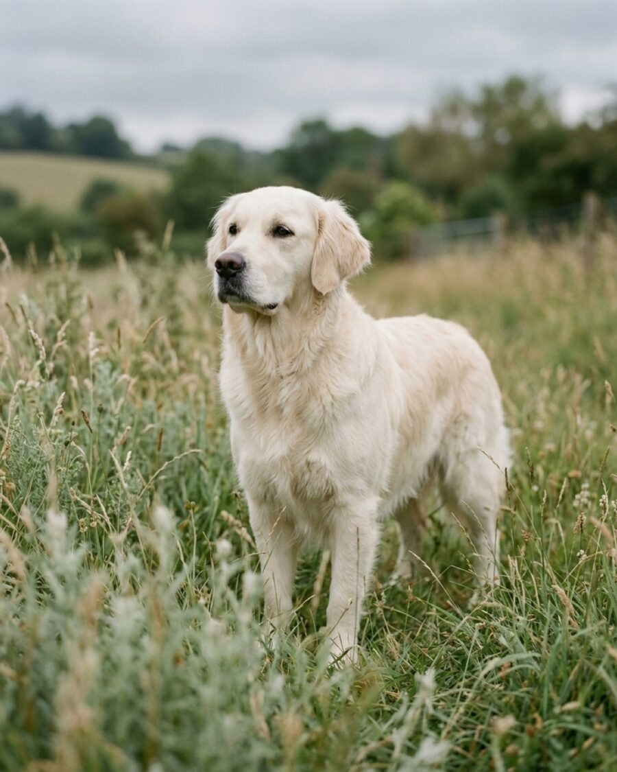 Juniper, one of our adult Golden Retrievers